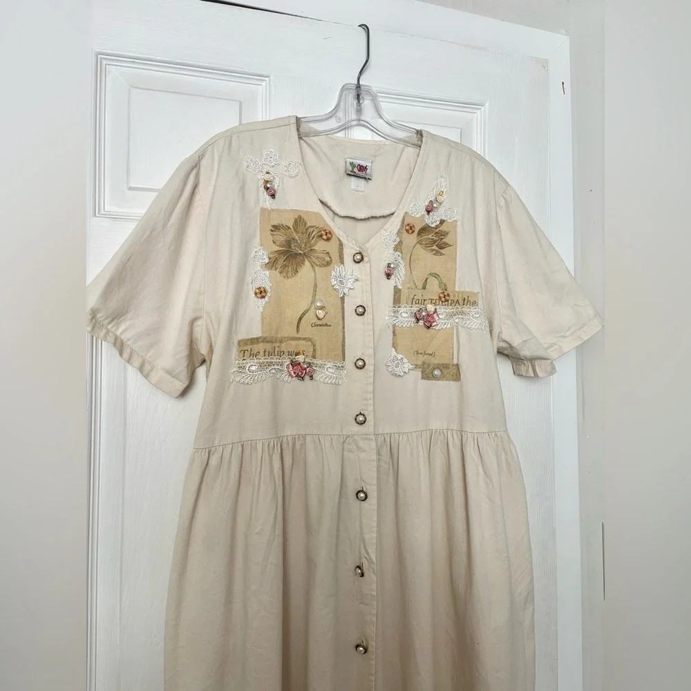 VINTAGE Cactus California Cotton Dress - Picture 9 of 10